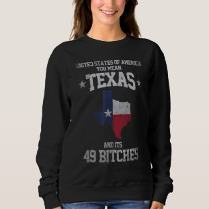 Sudadera Texas Y Sus 49 Estados Estadounidenses Texan Vinta