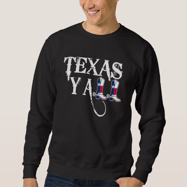 Sudadera Texas Yall Texas Texas Texas Texan (Anverso)
