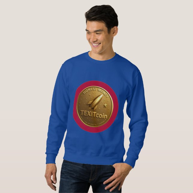 Sudadera TexitCoin Official Logo On Back Coin on Front
