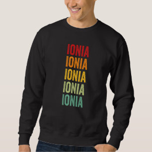 Sudadera Texto Arcoíris del Condado de Ionia Michigan