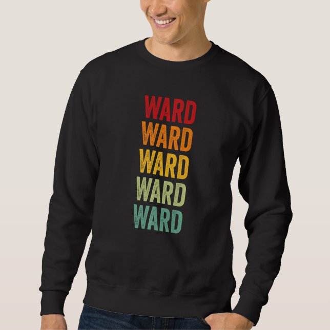 Sudadera Texto Arcoíris del Condado de Ward Texas (Anverso)