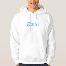 Sudadera Texto azul príncipe