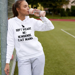 Sudadera Texto blanco y negro personalizado para amantes de