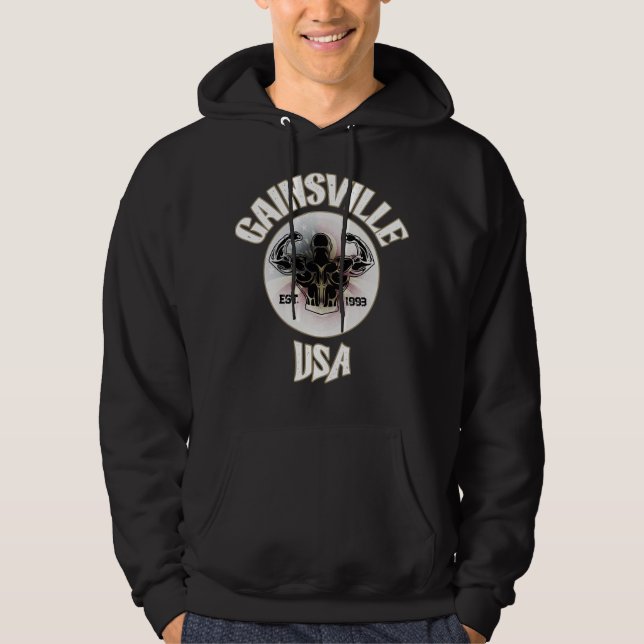 Sudadera Texto claro Gainsville Bandera de Estados Unidos C (Anverso)
