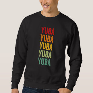 Sudadera Texto de arcoíris del condado de Yuba California