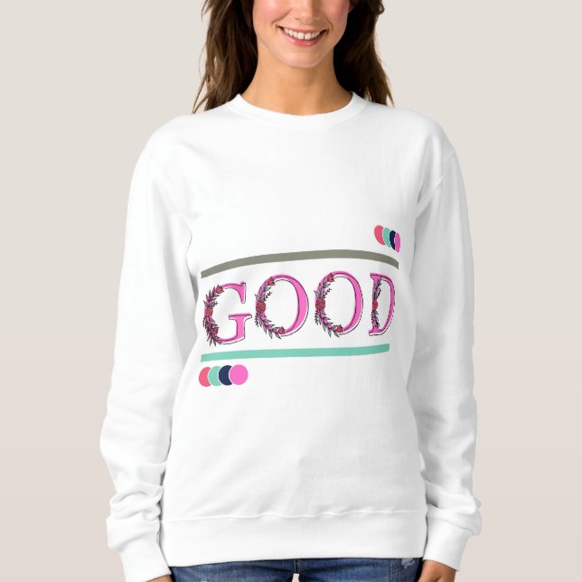 Sudadera Texto de citas de flores verano (Anverso)