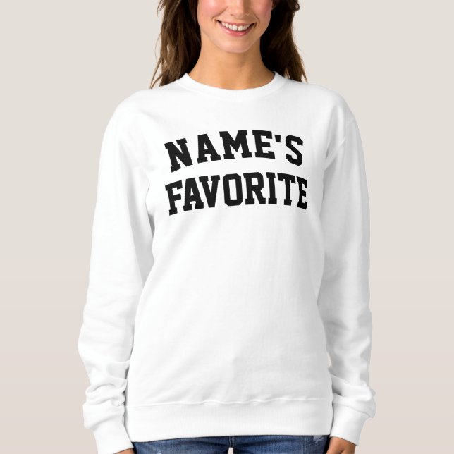 Sudadera Texto de nombre personalizado regalo de cumpleaños (Anverso)