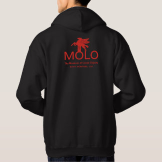 Sudadera texto de solapa MOLO y caballo atrás