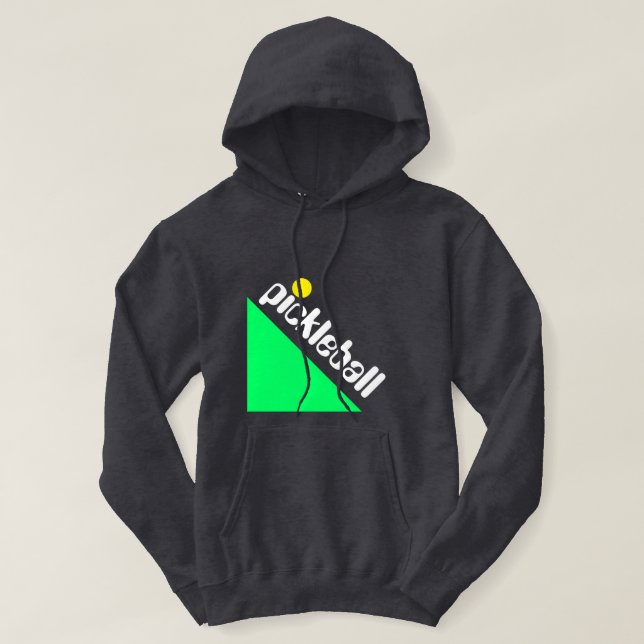 Sudadera Texto divertido retro de PICKLEBALL Verde lima bri (Diseño del anverso)