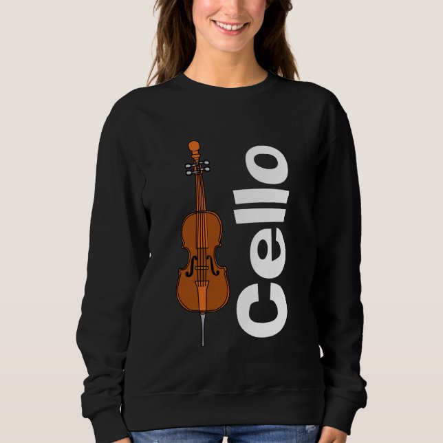 Sudadera Texto en blanco y negro (Anverso)