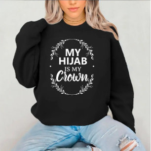 Sudadera Texto negro islámico personalizado moderno