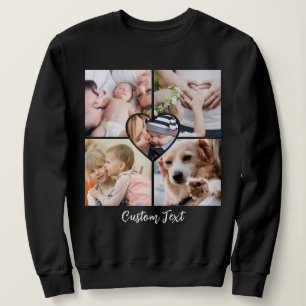 Sudadera Texto personalizado de guión moderno con corazón d