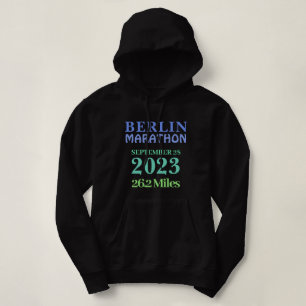 Sudadera Texto personalizado del corredor de maratón person