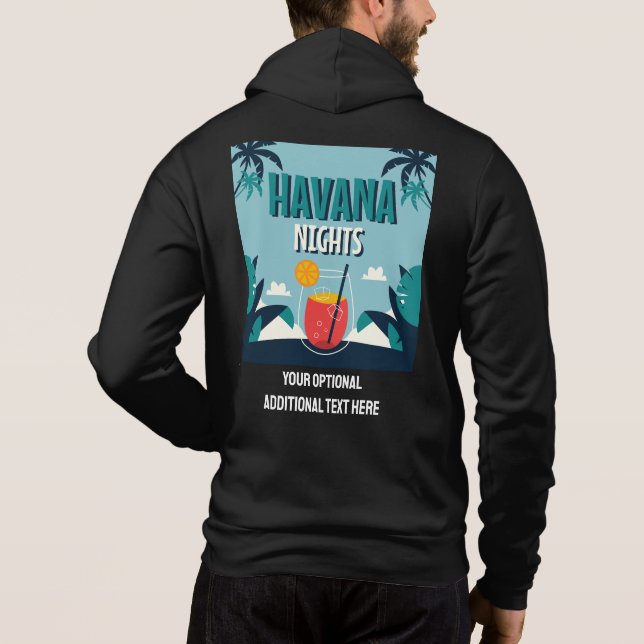 Sudadera Texto personalizado "Las noches de La Habana" (Reverso)