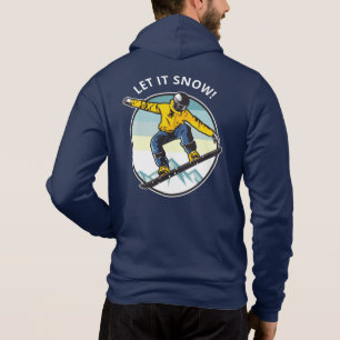 Sudadera Texto personalizado & nombre SNOWBOARDER