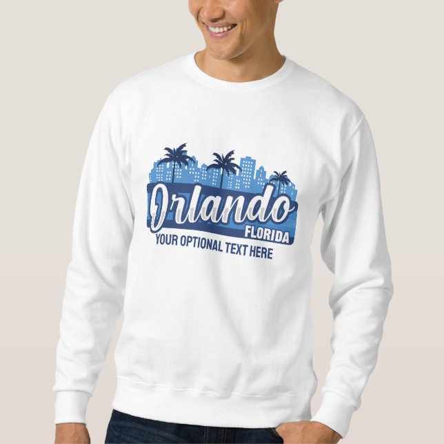 Sudadera Texto personalizado Orlando Florida (Anverso)