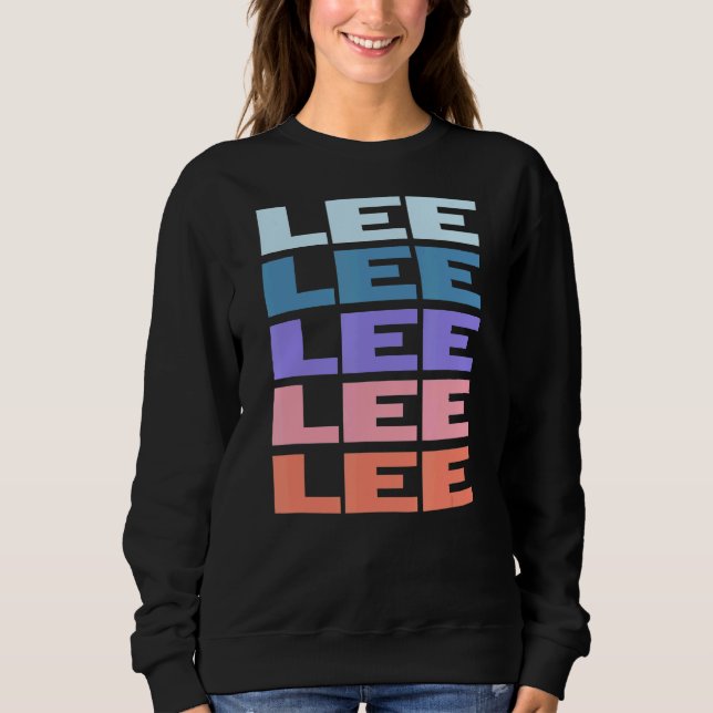 Sudadera Texto repetido moderno Lee (Anverso)