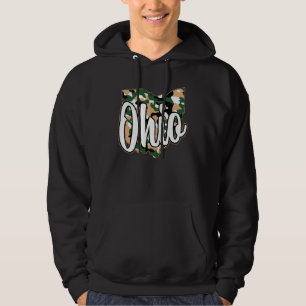 Sudadera Texto Retro Ohio Tendencia Estado de Ohio Verde Ca
