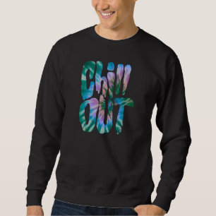 Sudadera Texto Tie Dye Relájate