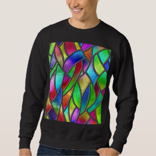 Sudadera Textura 3D del patrón de vidrio de color