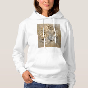 Sudadera Textura de arte fractal abstracto tonos tierra