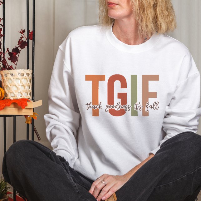 SUDADERA TGIF TEMÁTICO DE OTOÑO GRACIAS A DIOS ES DIVERTIDO (Subido por el creador)