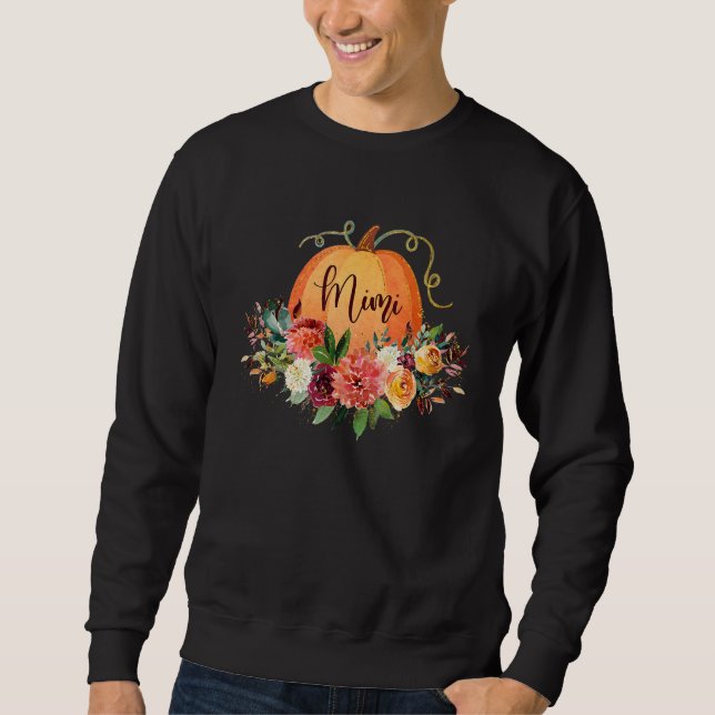 Sudadera Thankful Grateful Blessed Mimi Life Pumpkin Thanks (Anverso)