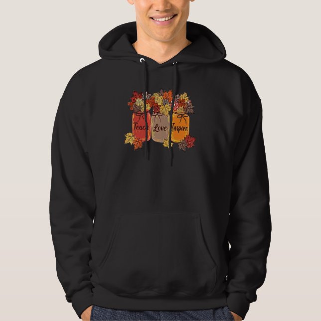 Sudadera Thankful Teacher Floral Thanksgiving (Anverso)