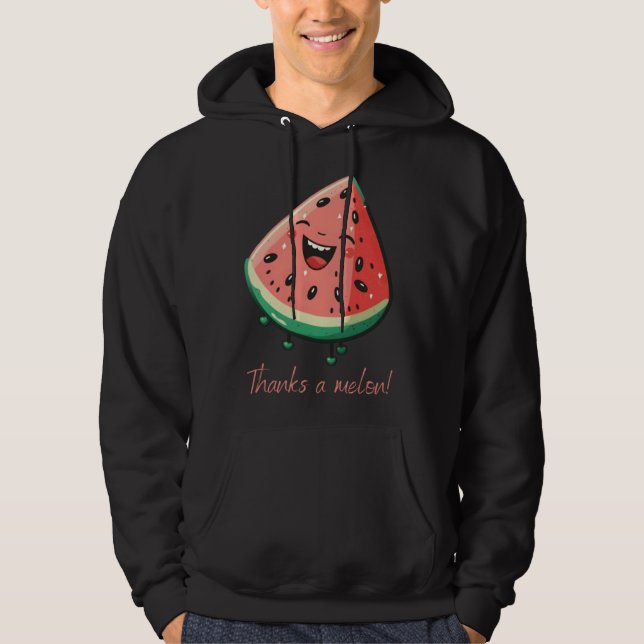 Sudadera Thanks a melon Vegan Vegetarian Plantbased Meatfre (Anverso)
