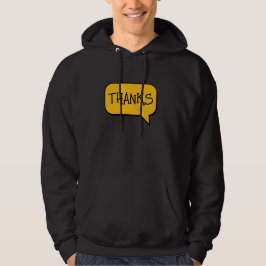 Sudadera thanks text