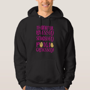 Sudadera Thanksgiv obsesionado con la papa machacada
