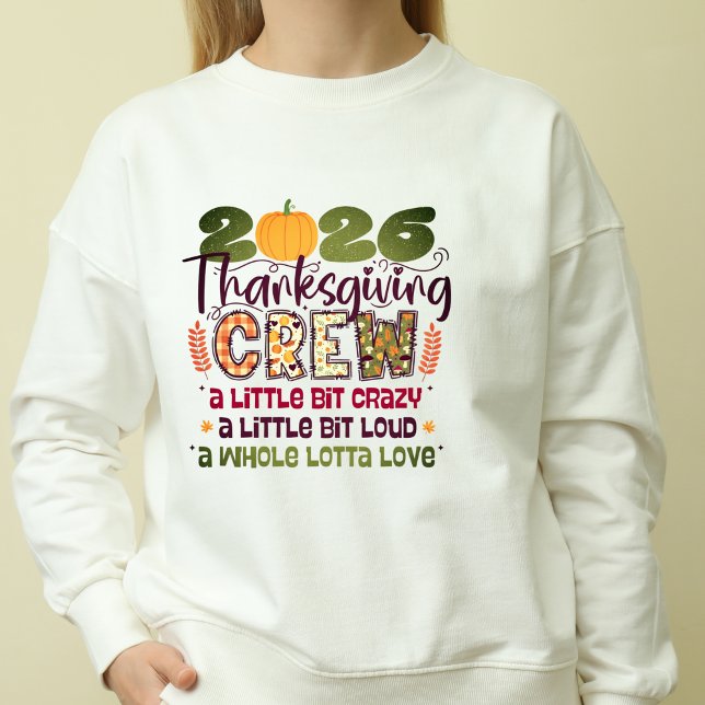 Sudadera Thanksgiving Crew 2026 Shirt | Family Fall Sweatsh (Thanksgiving Crew 2026 Shirt | Family Fall Sweatsh)