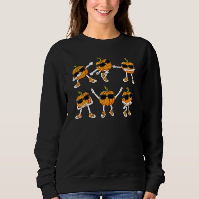 Sudadera Thanksgiving Day Dancing Pumpkin Boys Girls Kids (Anverso)