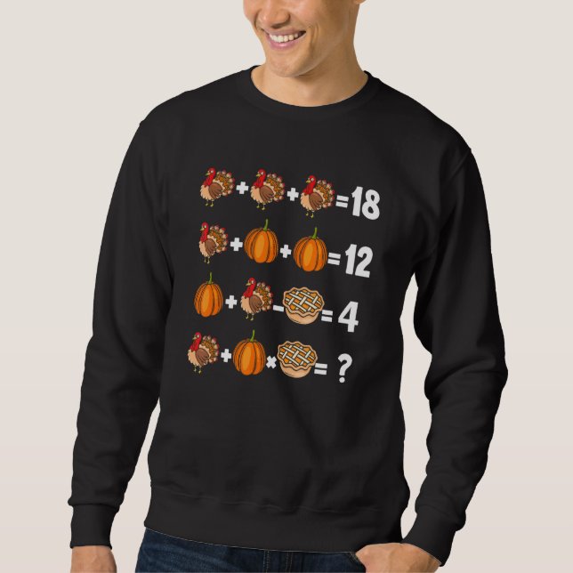 Sudadera Thanksgiving Order Of Operations Quiz Mathematics  (Anverso)