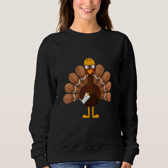 Sudadera Thanksgiving   Turkey Engineer (Anverso)