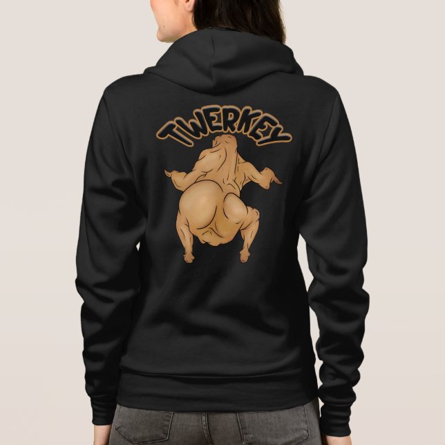 Sudadera Thanksgiving Twerkey Adult Full-Zip Hoodie (Reverso)