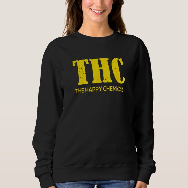 Sudadera THC  La Química Feliz (Anverso)