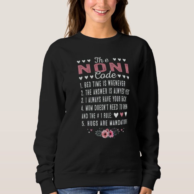 Sudadera The A Noni Code Grandma Mothers Day (Anverso)
