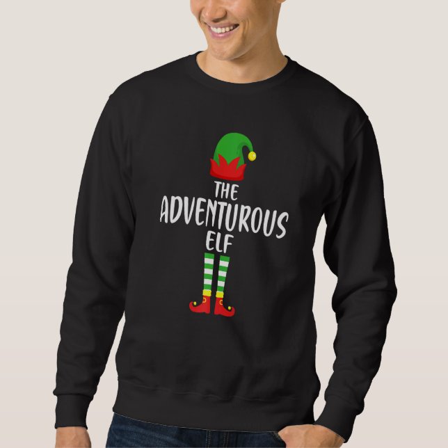 Sudadera The Adventurous Elf Family Matching Group  Christm (Anverso)