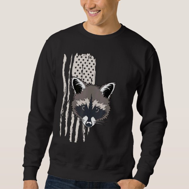 Sudadera The American raccoon raccoon (Anverso)