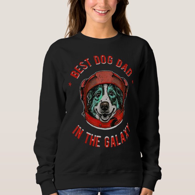Sudadera The Best Australian Shepherd Dad in the galaxy - A (Anverso)