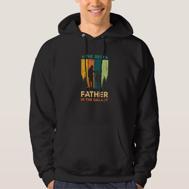 Sudadera The Best Father In The Galaxy Cool Father's Day (Anverso)
