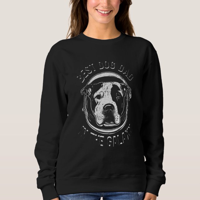 Sudadera The Best Pitbull dog Dad in the galaxy - Pitbull_2 (Anverso)