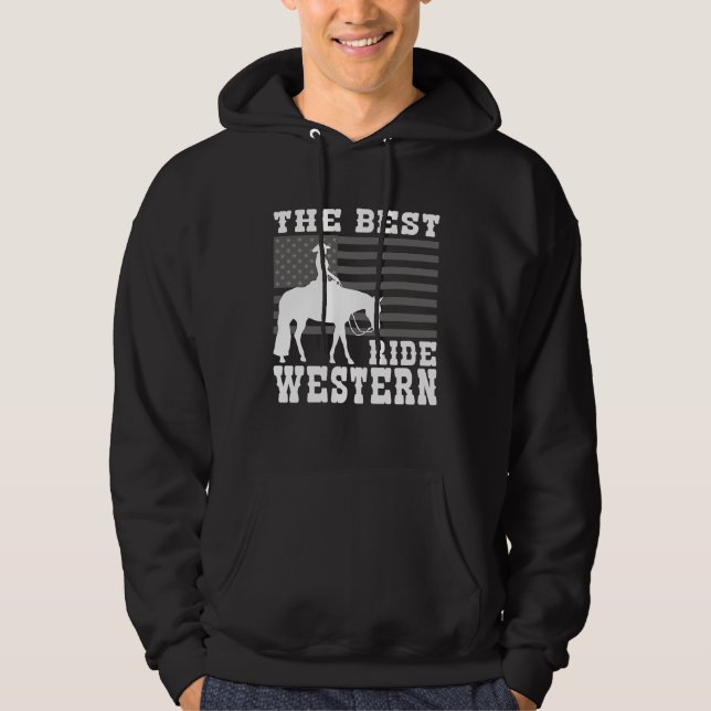 Sudadera The Best ride Western Horse Reining Trail Rider  4 (Anverso)