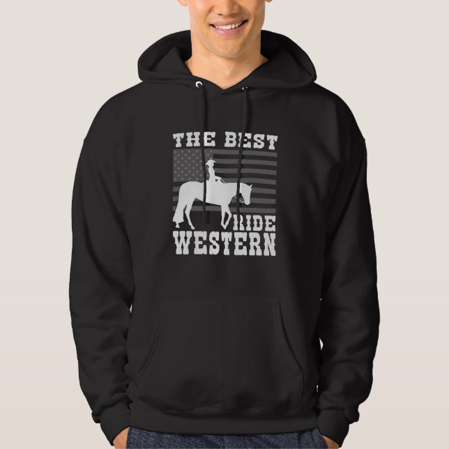 Sudadera The Best ride Western Horse Reining Trail Rider  5 (Anverso)