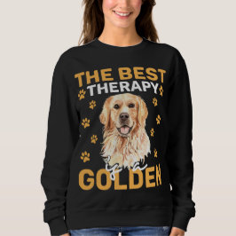 Sudadera The Best Therapy Is a Golden Dog Lover 