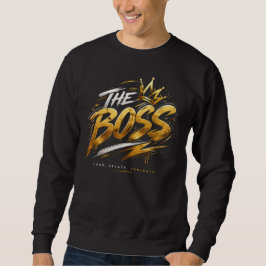 Sudadera The Boss Crown – Gold Streetwear Power