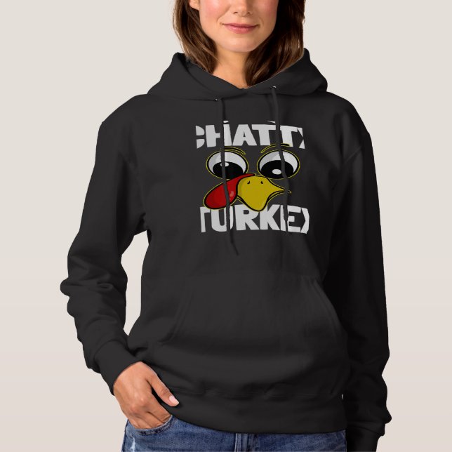 Sudadera The Chatty Turkey Family Group Matching Thanksgivi (Anverso)