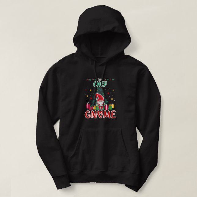 Sudadera The Chef Gnome Xmas Tree Group Christmas Matching  (Diseño del anverso)
