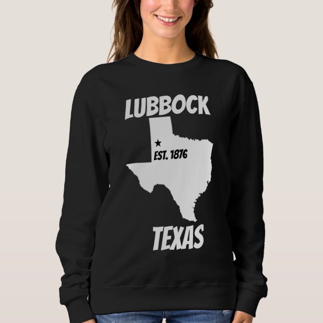 Sudadera The City of Lubbock Texas Apparel For Men  Women & (Anverso)